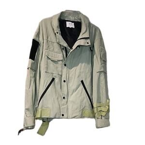 T.T UNM Original Design Utility Jacket Mens Sz XXL Mint Green Canvas Military